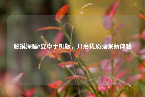 触摸深睡2安卓手机版,开启优质睡眠新体验