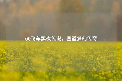 QQ飞车黑夜传说,赛道梦幻传奇