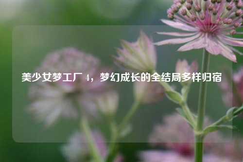 美少女梦工厂 4，梦幻成长的全结局多样归宿