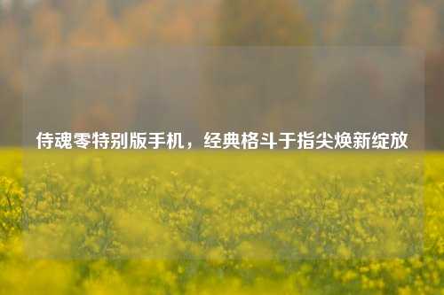 侍魂零特别版手机，经典格斗于指尖焕新绽放