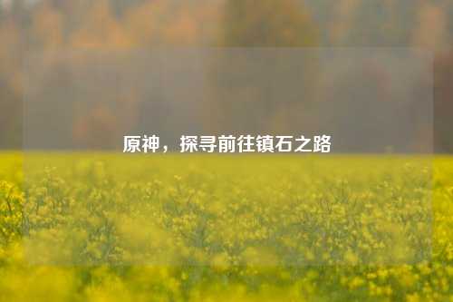原神，探寻前往镇石之路