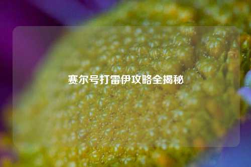 赛尔号打雷伊攻略全揭秘