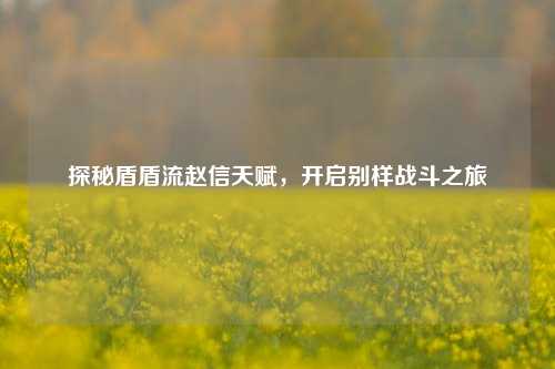 探秘盾盾流赵信天赋，开启别样战斗之旅